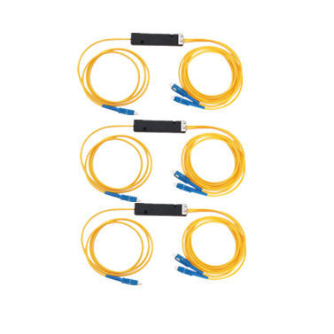 OEM Kuning Rendah PDL Sc Fused Fiber Splitter Untuk Telekomunikasi