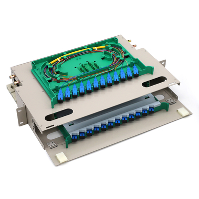 24 Core SC/UPC Fiber Optic Terminal Box Panel Patch Optik ODF