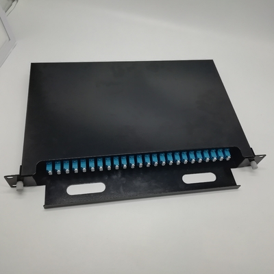 48 Cores LC / UPC Fiber Optic Terminal Box Panel Patch Optik