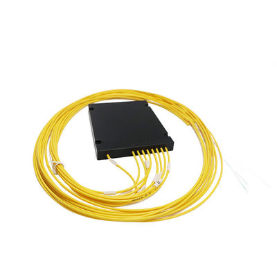 1x8 Tanpa Konektor Kotak Abs Fiber Optic Plc Splitter