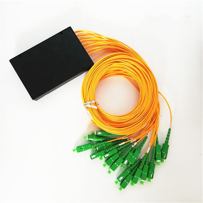1 * 8 Jenis Kotak Abs Dengan Konektor Sc Apc Fiber Optic Plc Splitter
